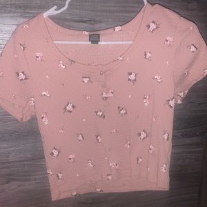 Floral crop top